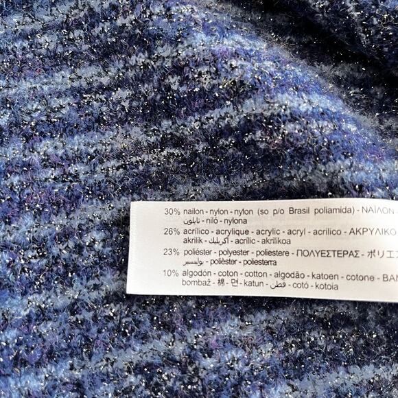 Zara metallic thread knit sweater dress size Large - Picture 6 of 6